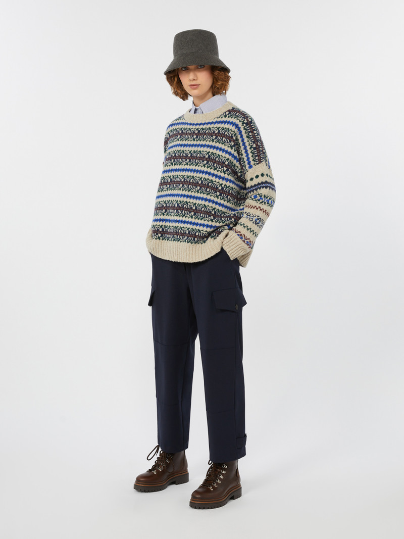 WEEKEND Max Mara RIVETTO Wool tweed jumper outlook