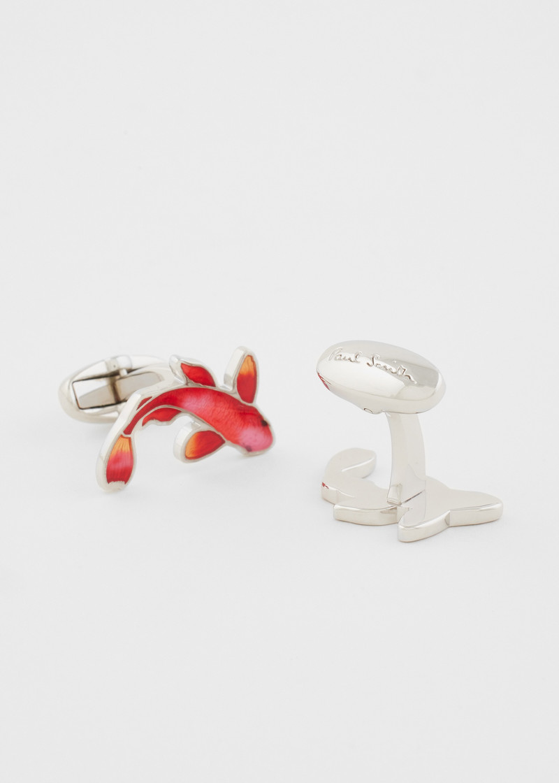 Paul Smith Red Koi Carp Cufflinks outlook
