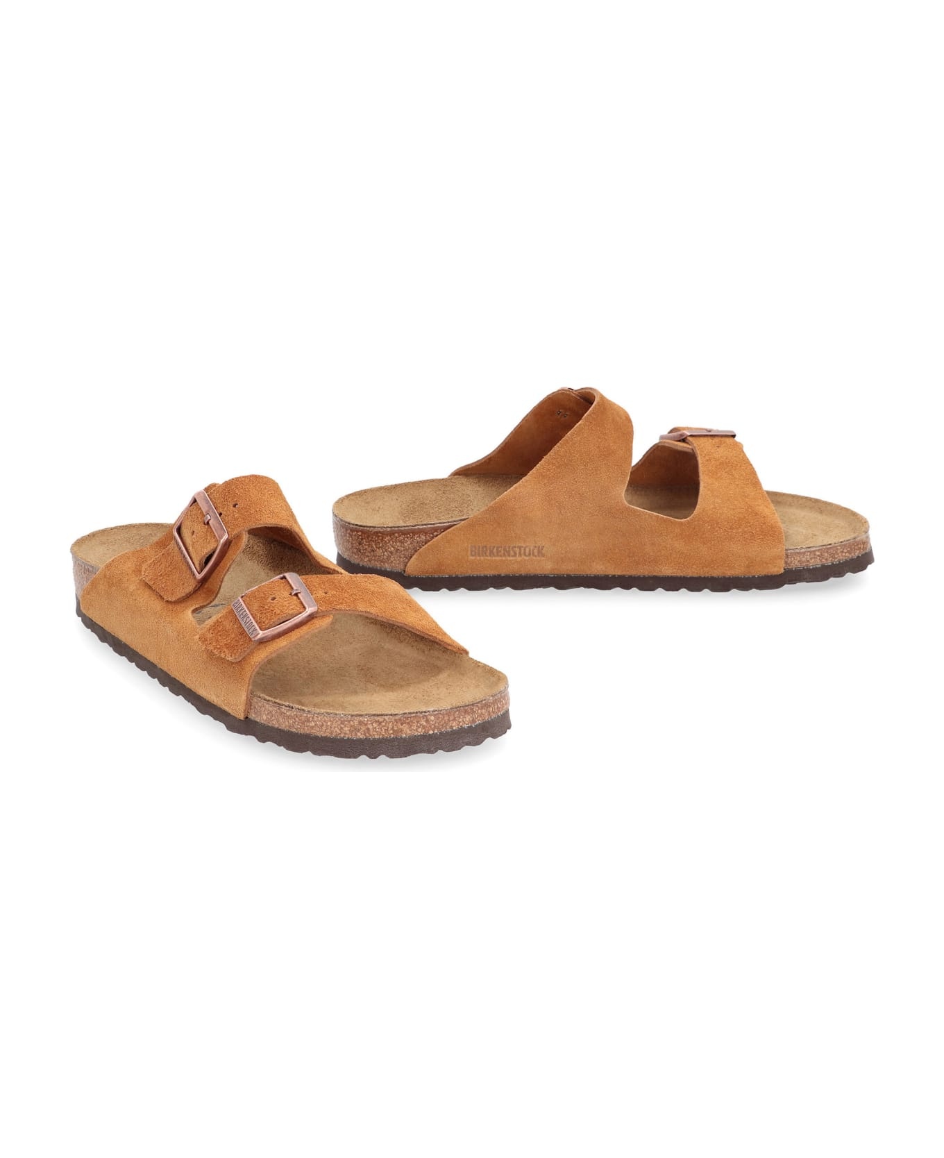 Arizona Bs Leather Slides With Buckle - 3