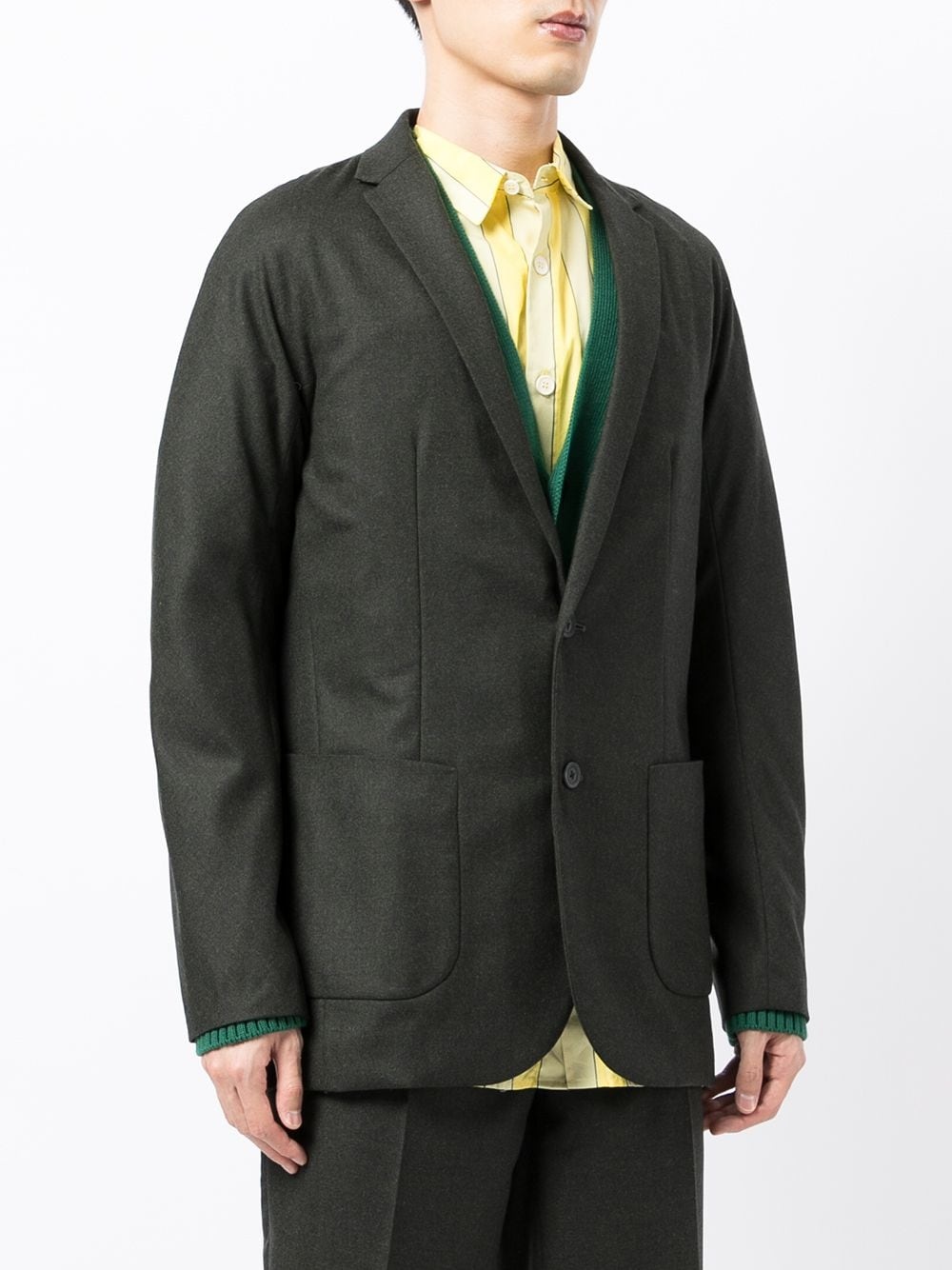 single-breasted regular fit blazer - 3