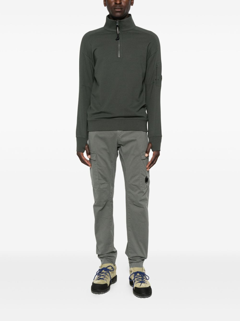 high half-zip neck sweatshirt - 2