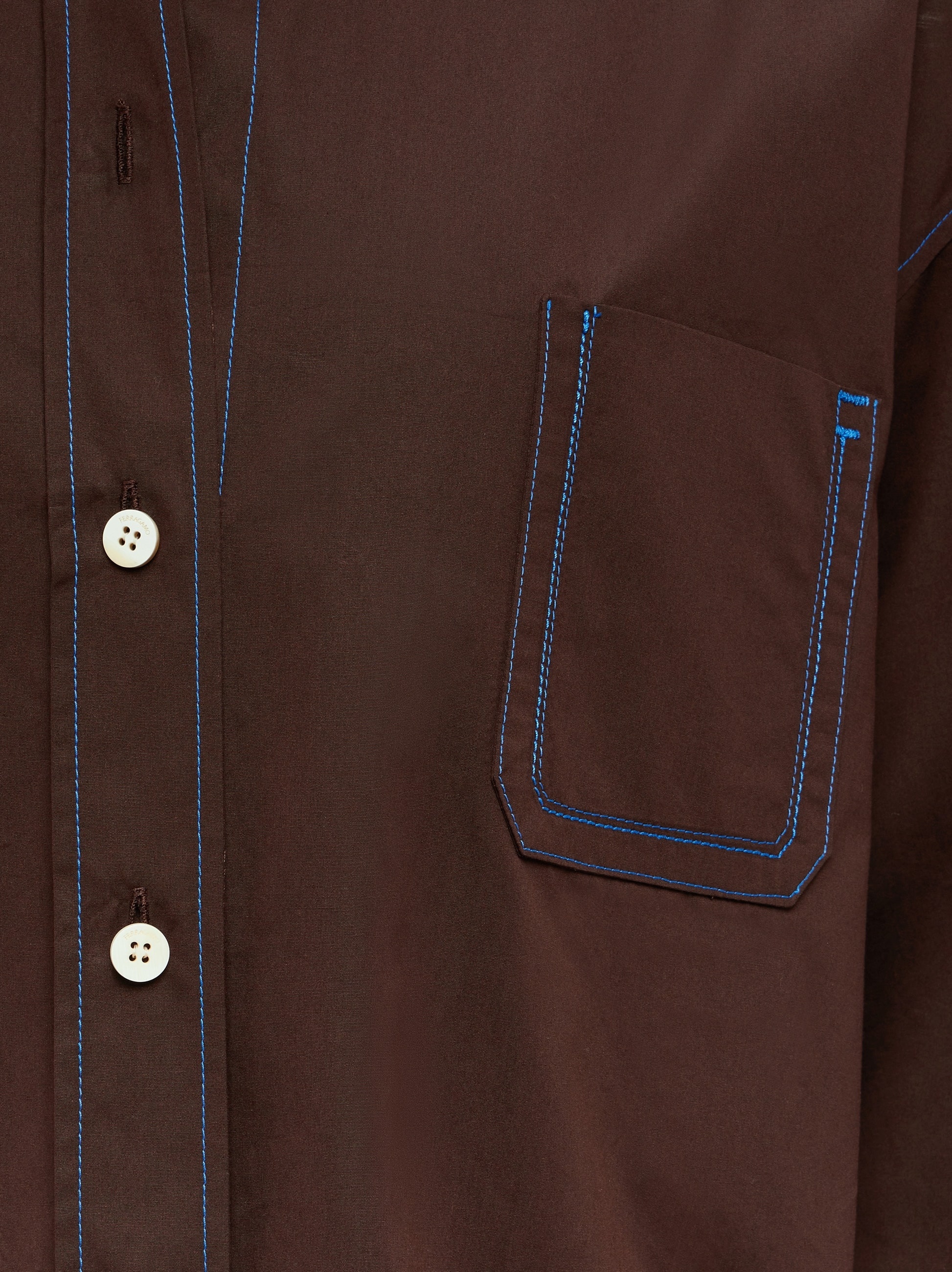 Shirt with contrasting seams - 4