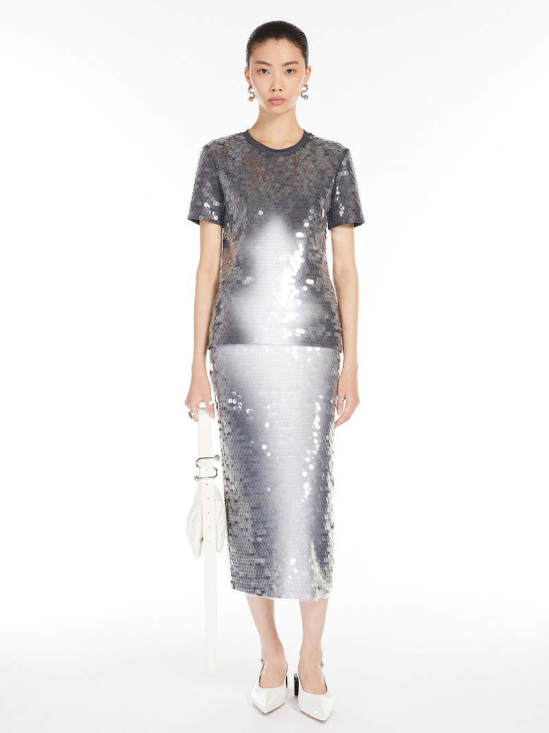Sportmax TOANO Sequinned pencil skirt outlook