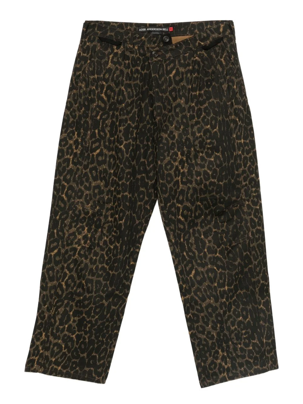 animal-print pants - 1