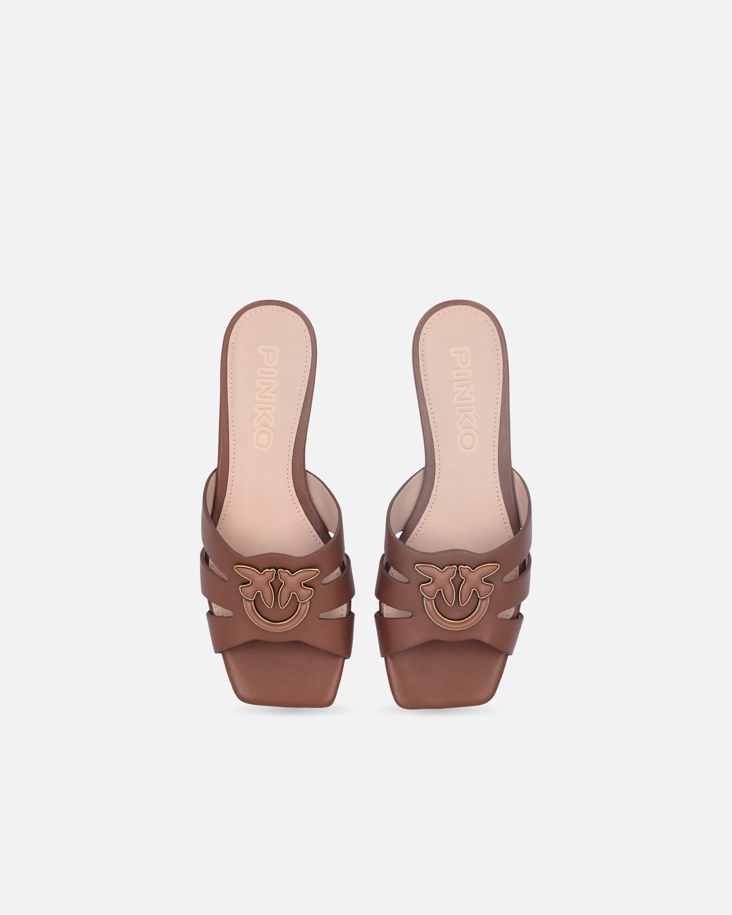 NAPPA LEATHER SLIP-ONS WITH BIRD LOGO - 9