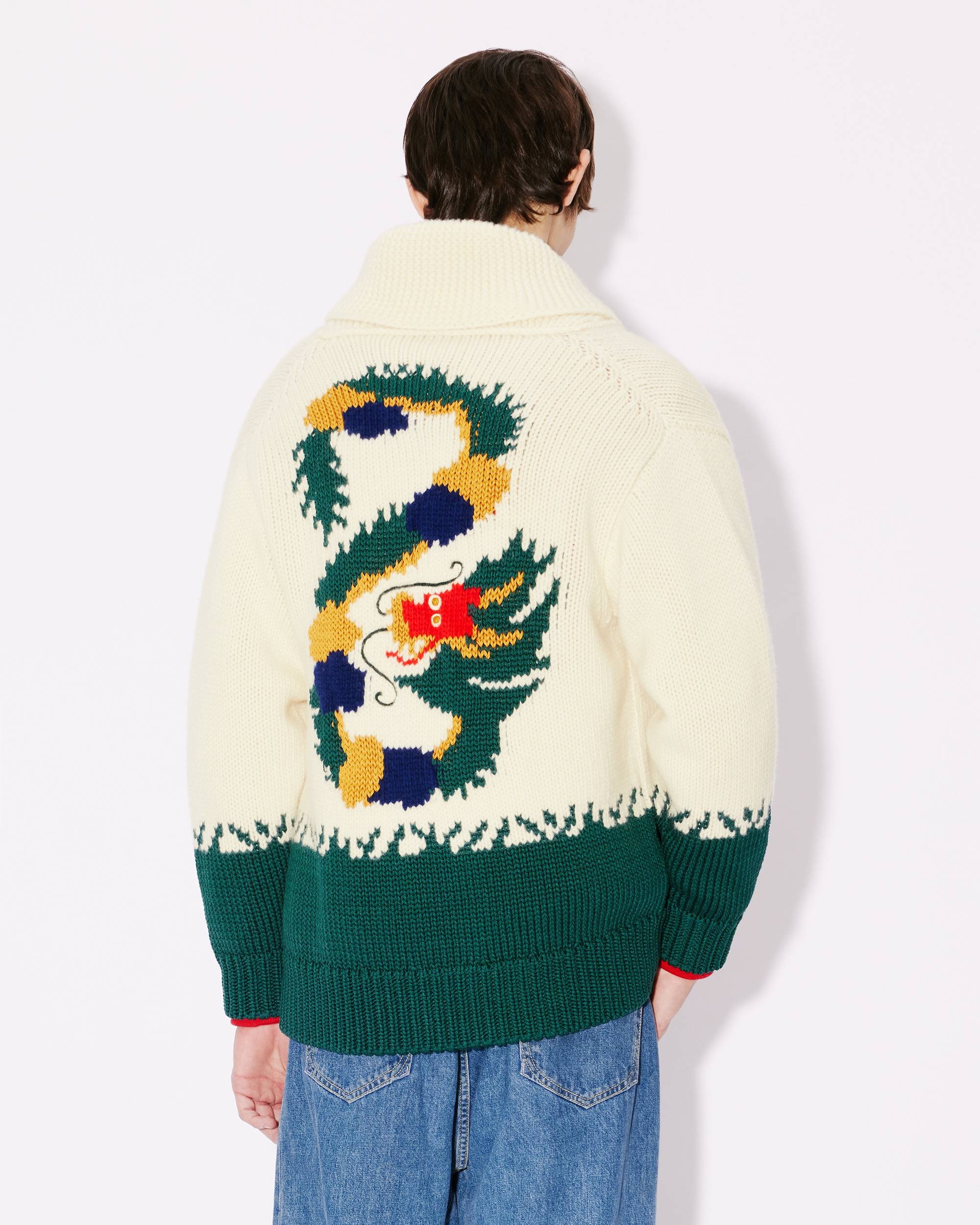 'Year of the Dragon' zip-up genderless cardigan - 3