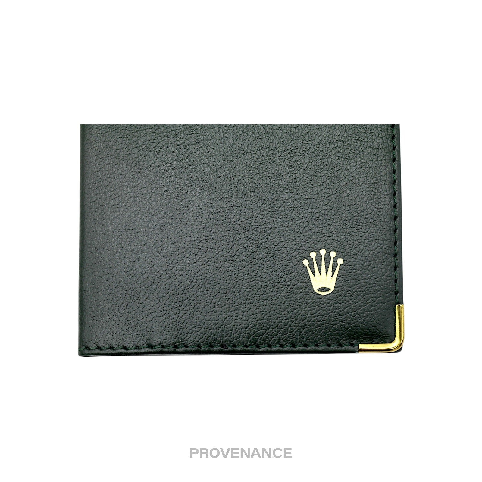 Rolex Crown Passport Wallet - Forest Green Leather R - 6