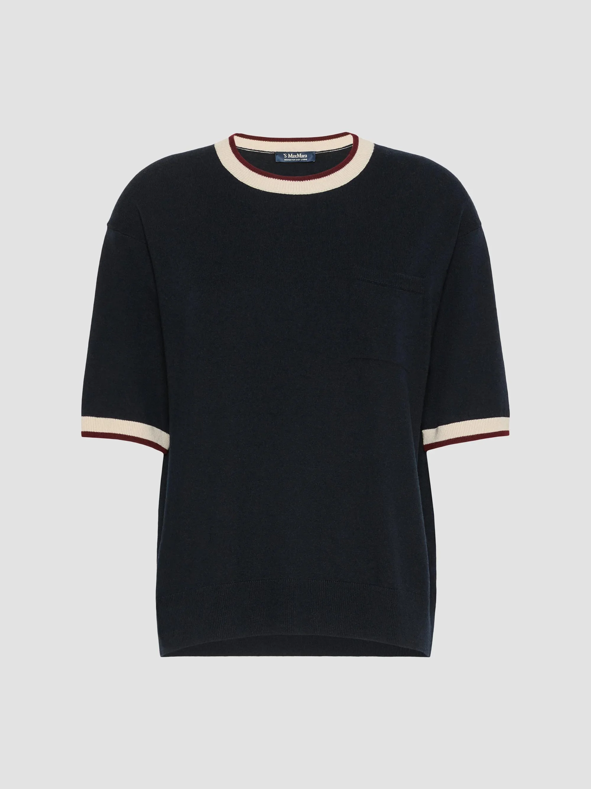 Women's Wool Yarn Pocket Sweater - Ultramarine - 1