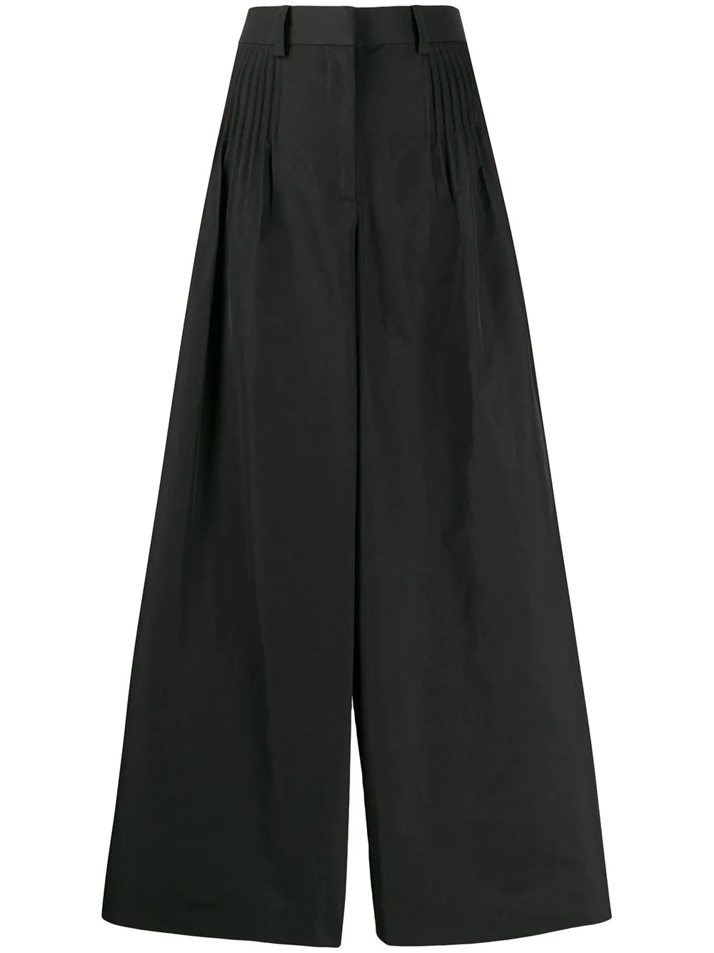 wide leg cropped trousers - 1