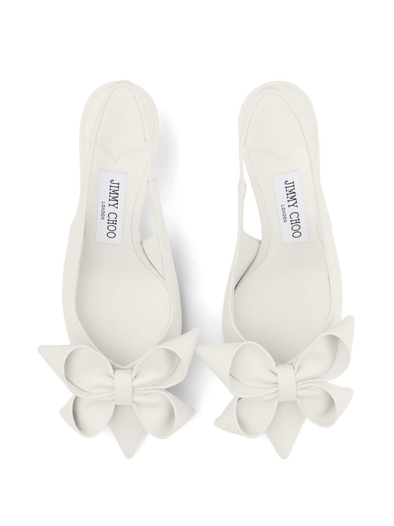 oversize-bow slingback pumps 4