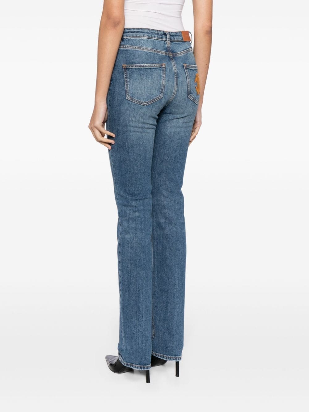high-rise straight-leg jeans - 4