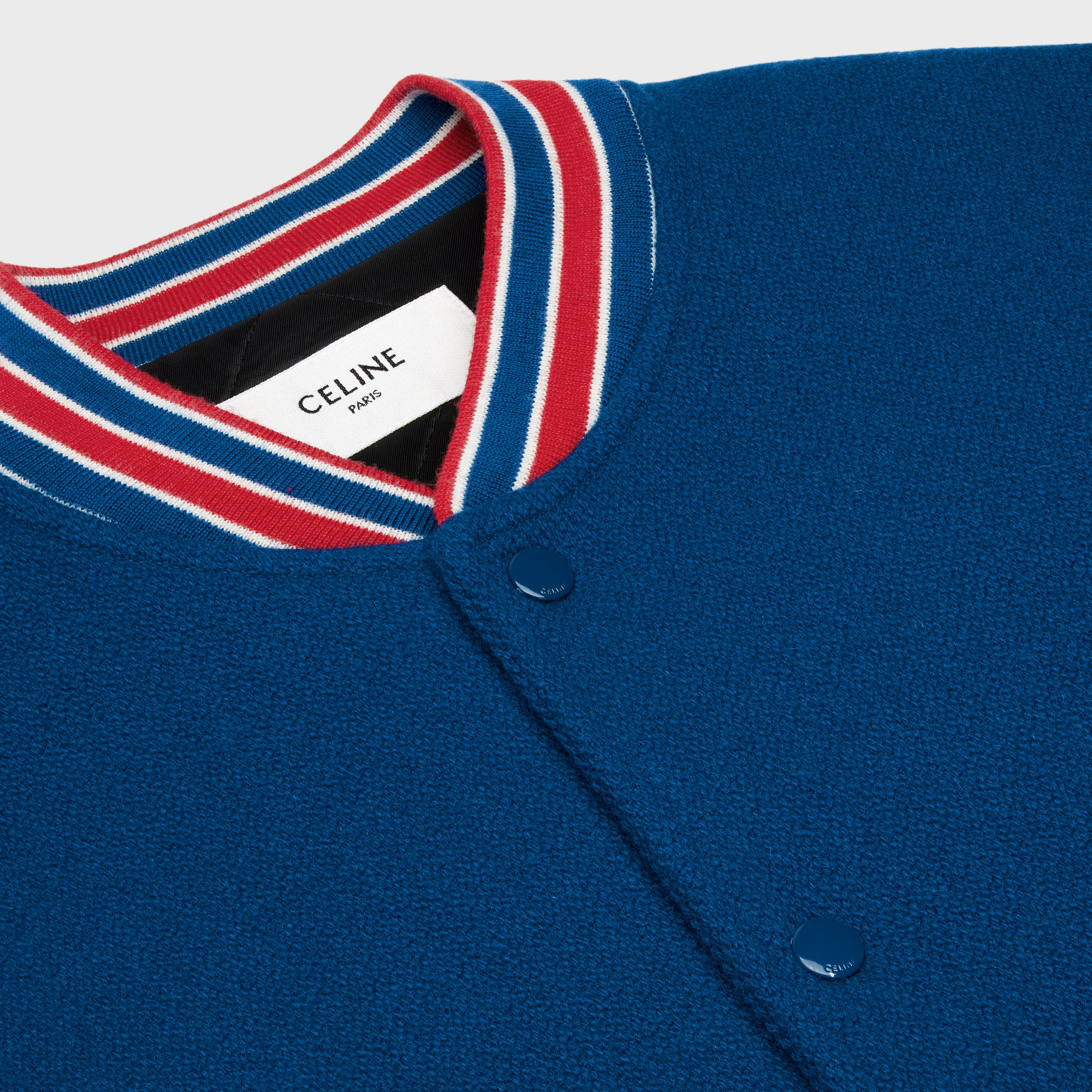 Varsity jacket in textured wool - 3