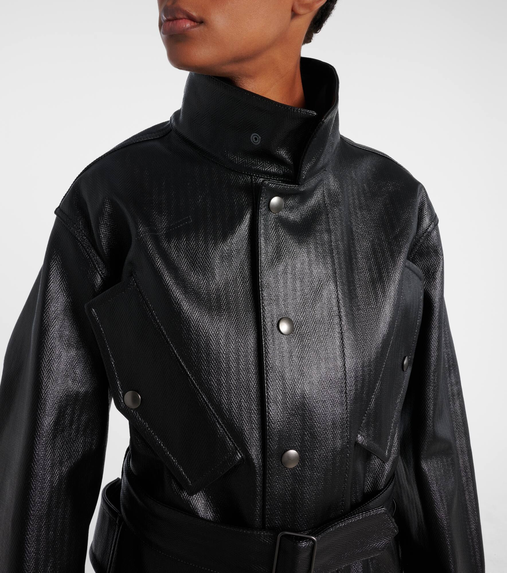 Herringbone cotton jacket - 4