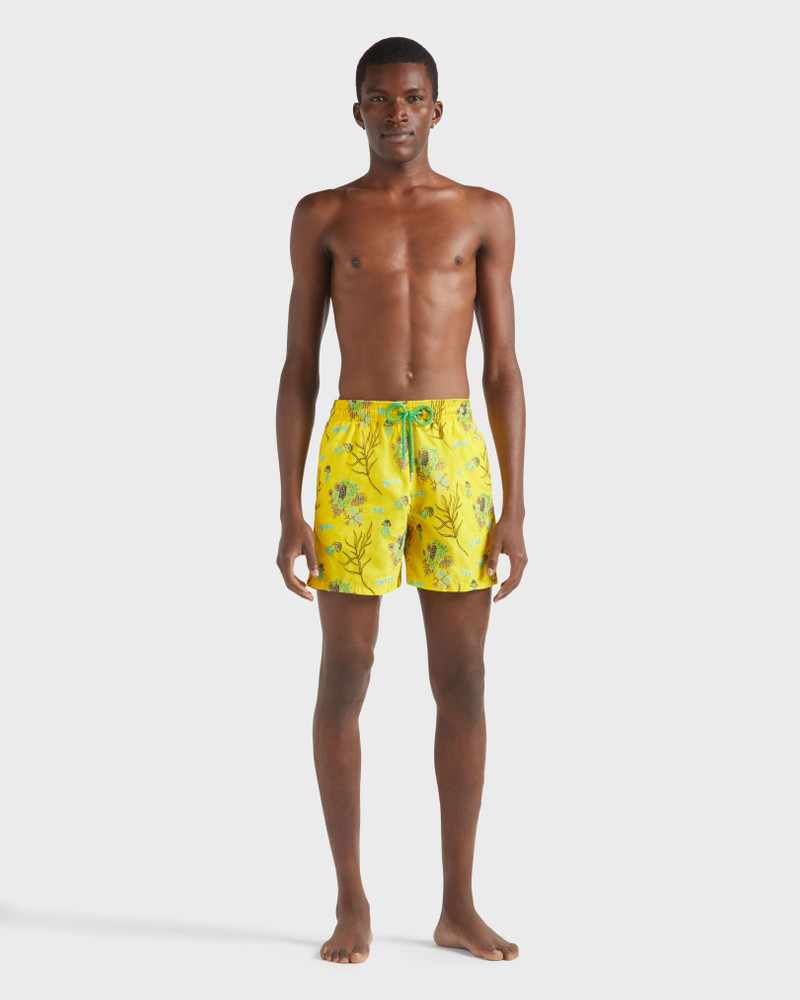 Vilebrequin Men Swim Trunks Embroidered Medusa Flowers - Limited Edition outlook