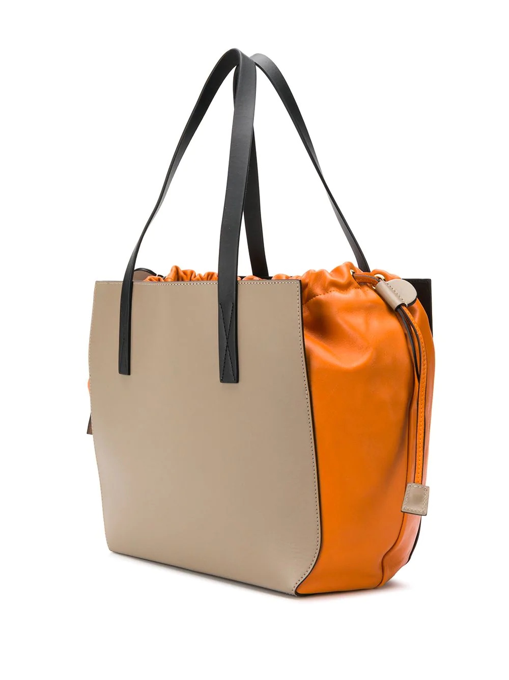 colour-block drawstring tote - 3