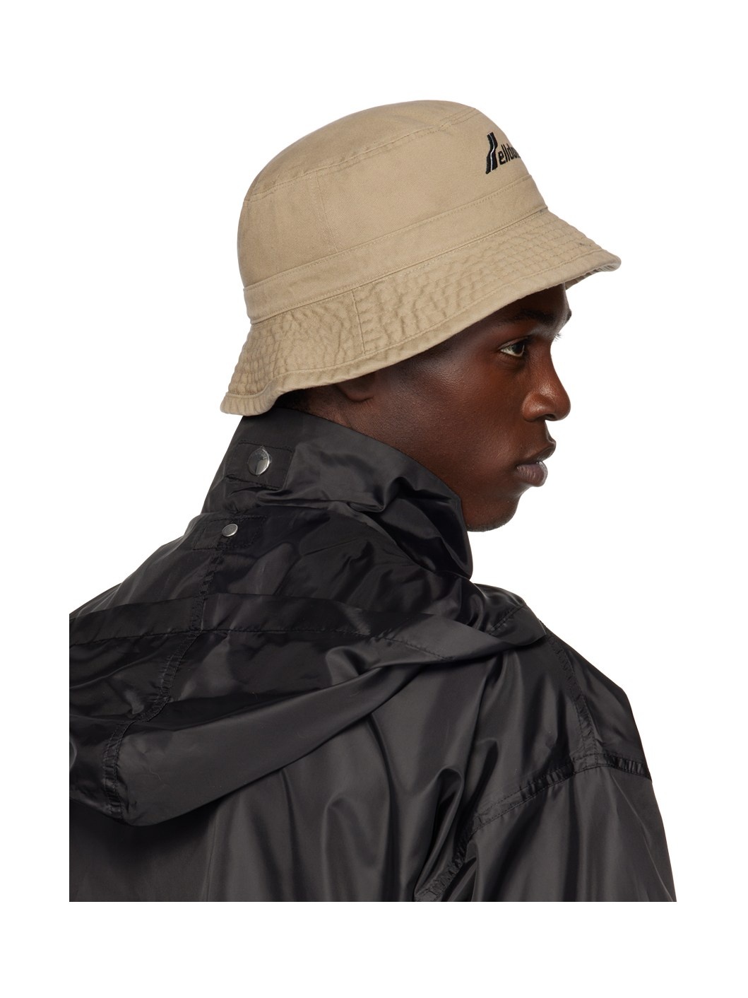 Beige Washed WD Logo Bucket Hat - 3