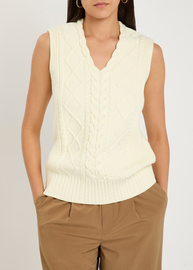 VARLEY Varley Kay Cable-knit Vest outlook