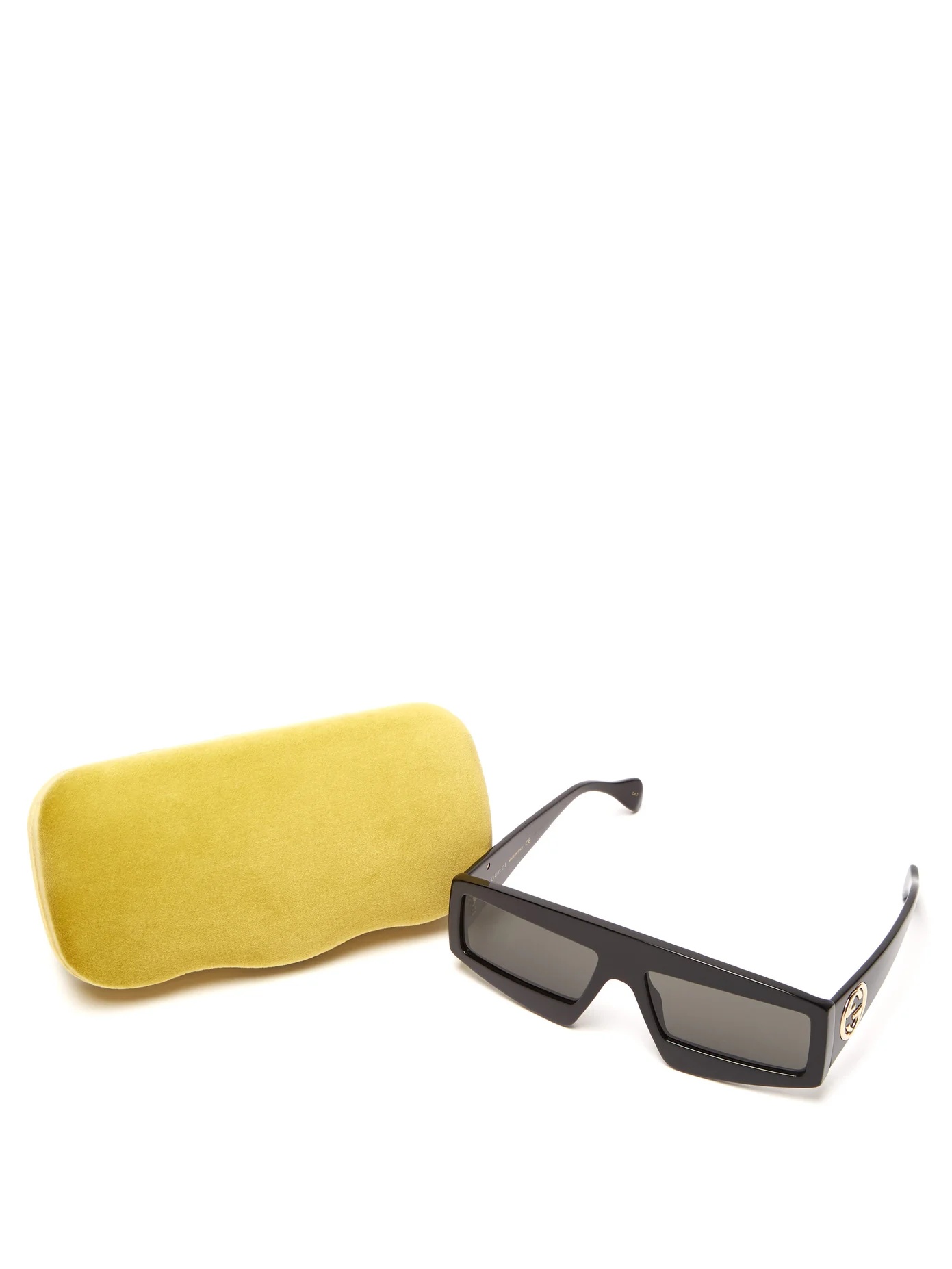 Rectangle acetate sunglasses - 4