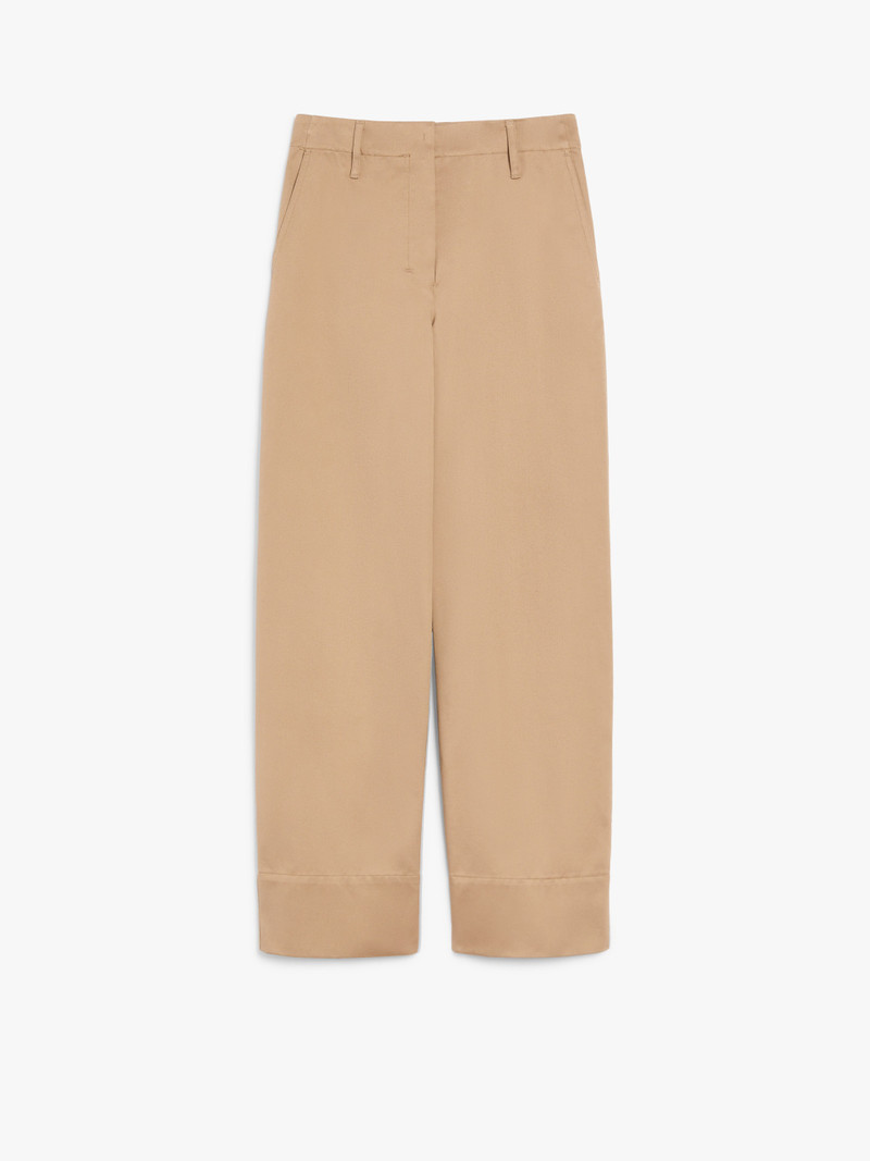 UNICO Cotton gabardine trousers 1