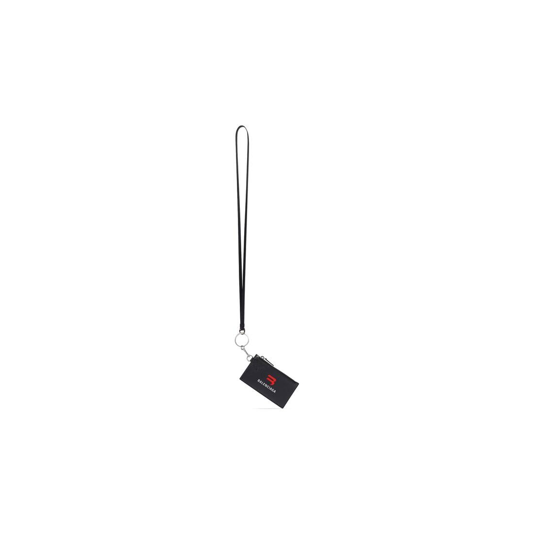 Men's Cash Card Case On Keyring  in Black - 1