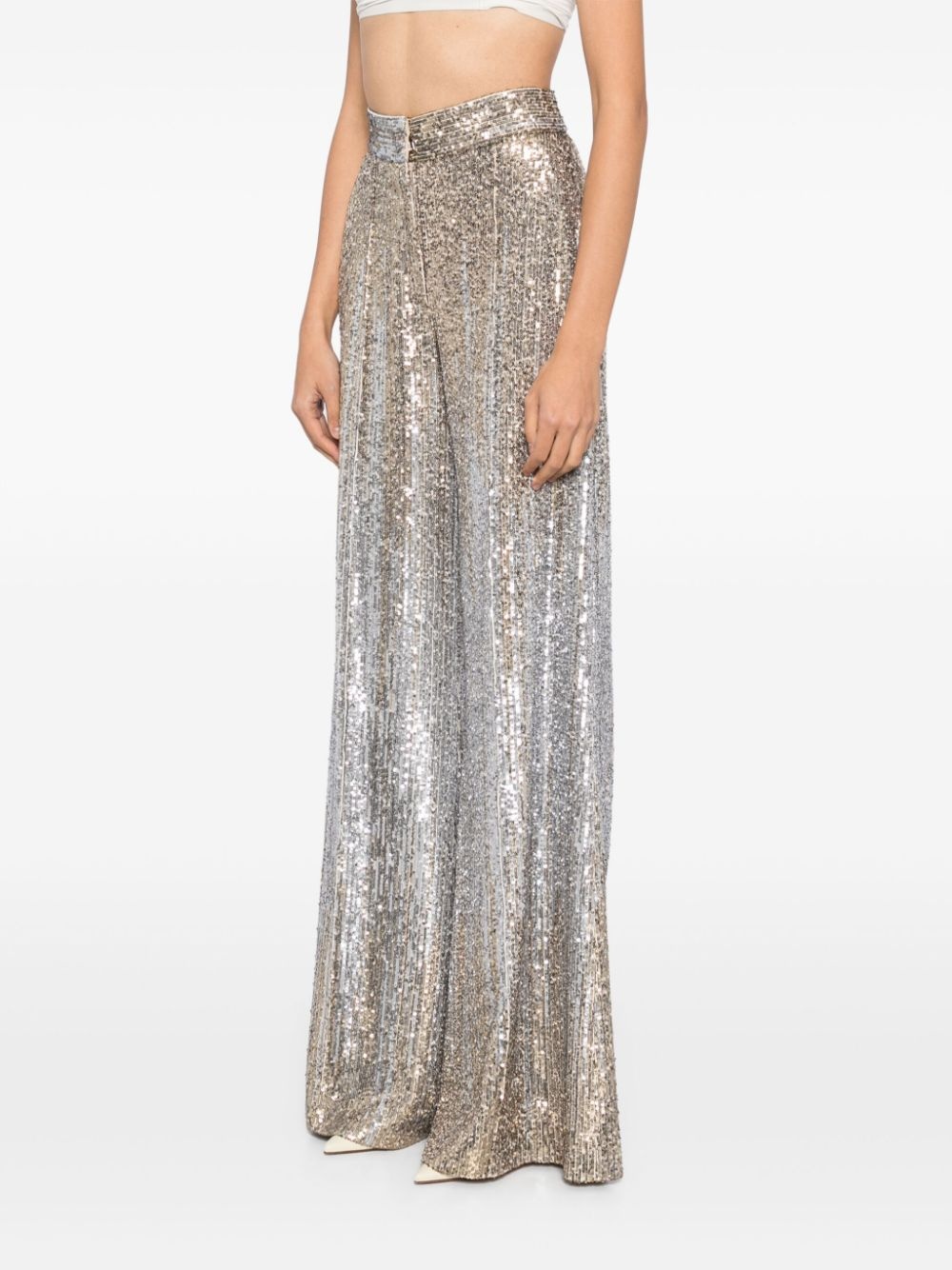 gradient-sequinned trousers - 3