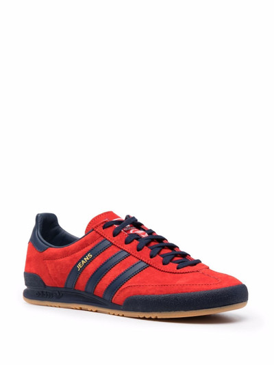 adidas three-stripe low-top suede sneakers outlook