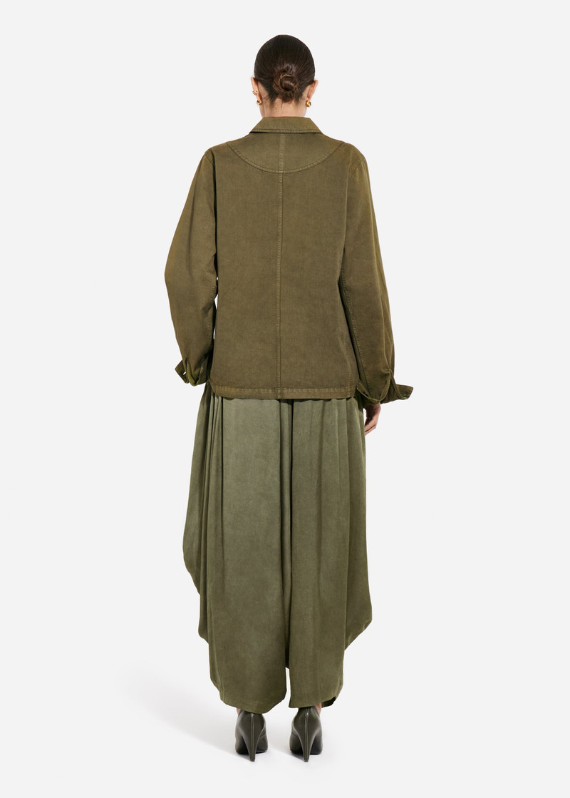 Elasticated Waist Gathered Pant in Viscose 3