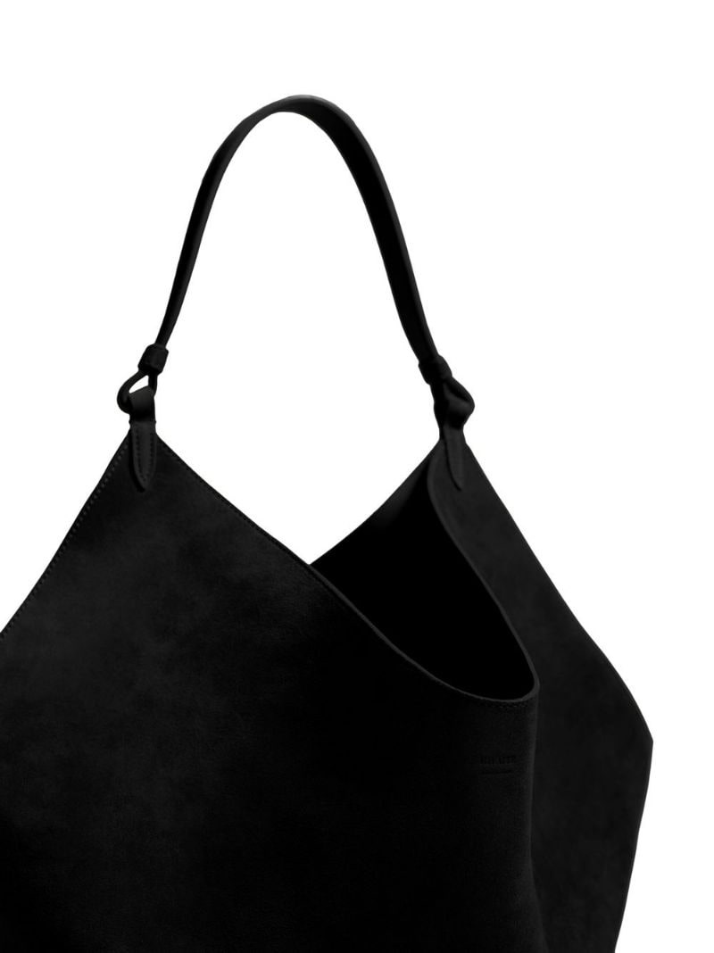 medium Lotus suede tote bag - 8