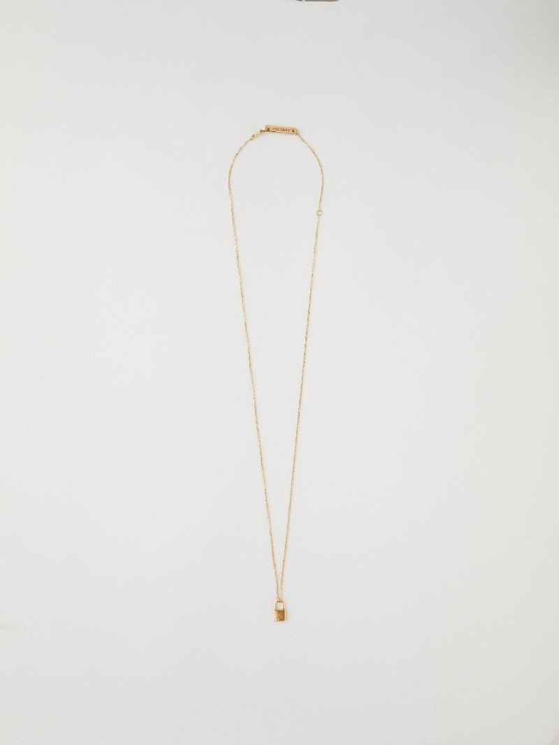 AMBUSH PETIT SERIES PADLOCK NECKLACE SILVER - 3