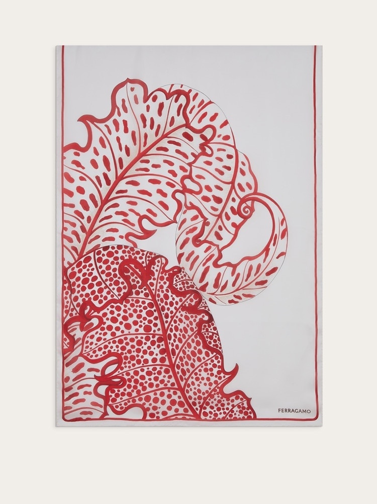 FOLIAGE PRINT STOLE - 1