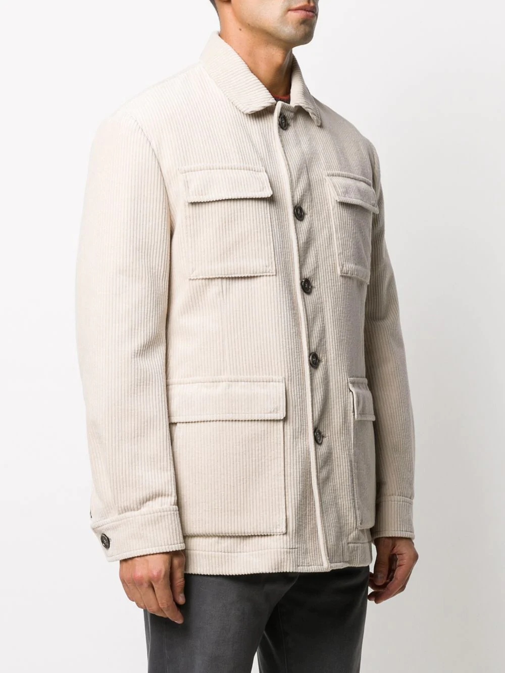 corduroy safari jacket - 3