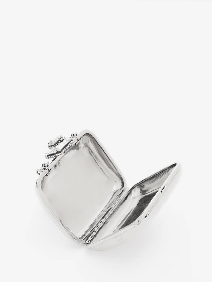 Mini Clutch in Antique Silver - 4