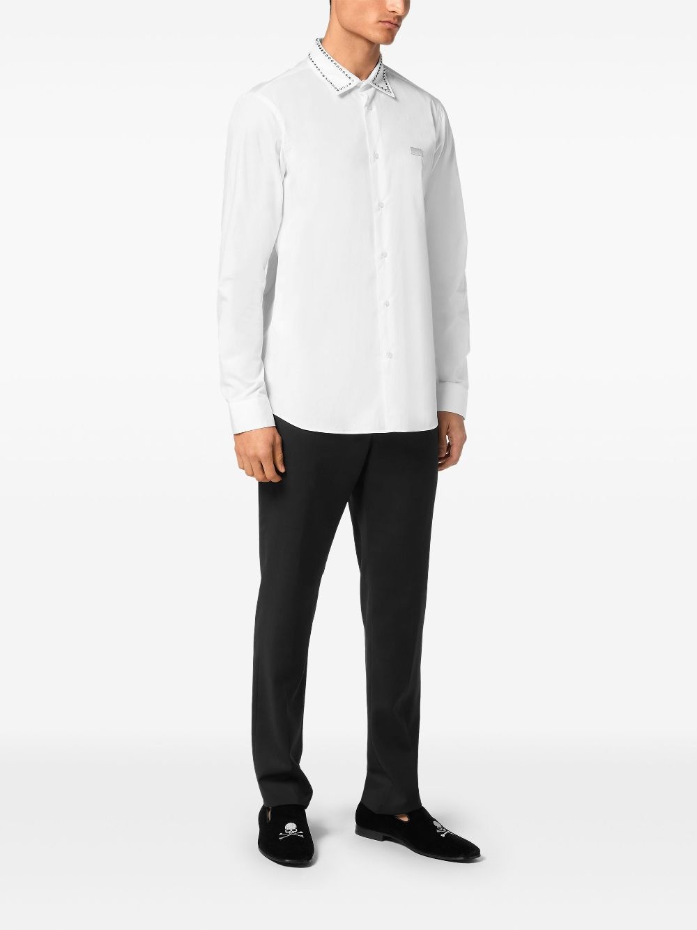stud-embellished shirt - 2