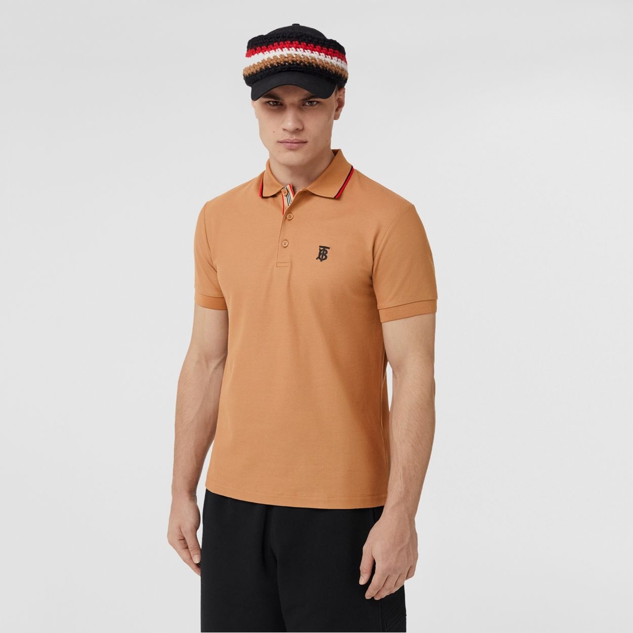 Monogram Motif Cotton Piqué Polo Shirt - 5