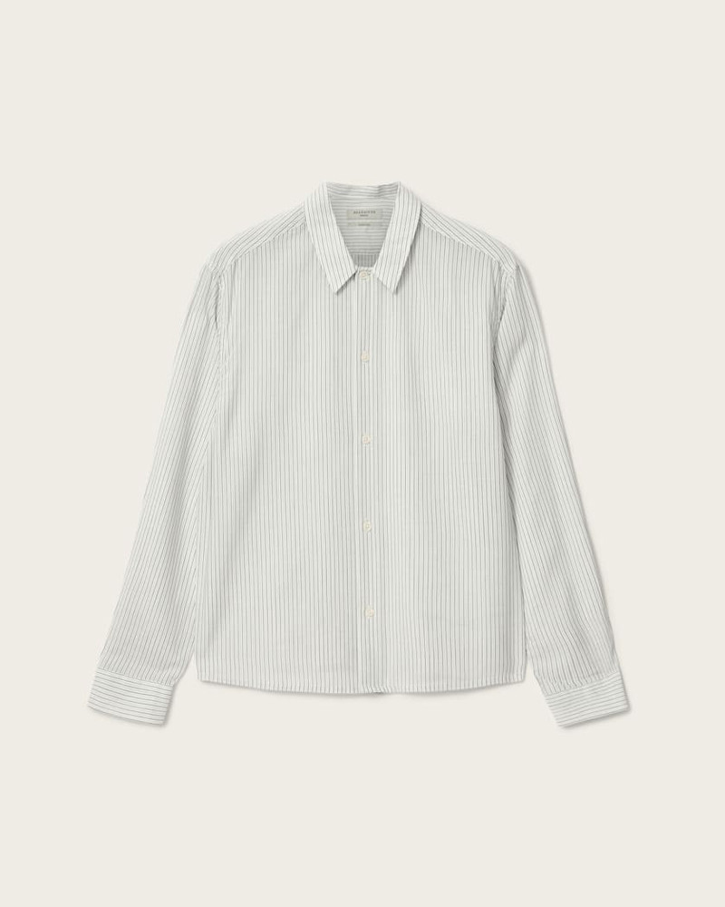 FURROW LONG SLEEVE BOXY STRIPED SHIRT 1