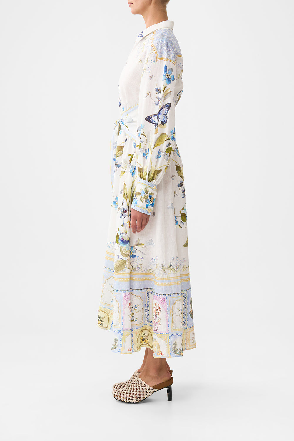 WAIST TIE SHIRT DRESS - 4