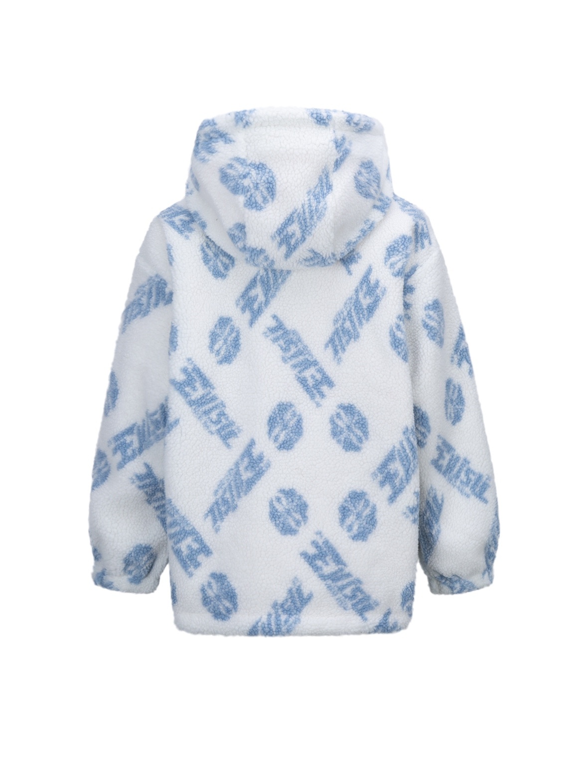 ALLOVER LOGO AND KAMON JACQUARD SHERPA PADDED JACKET - 2