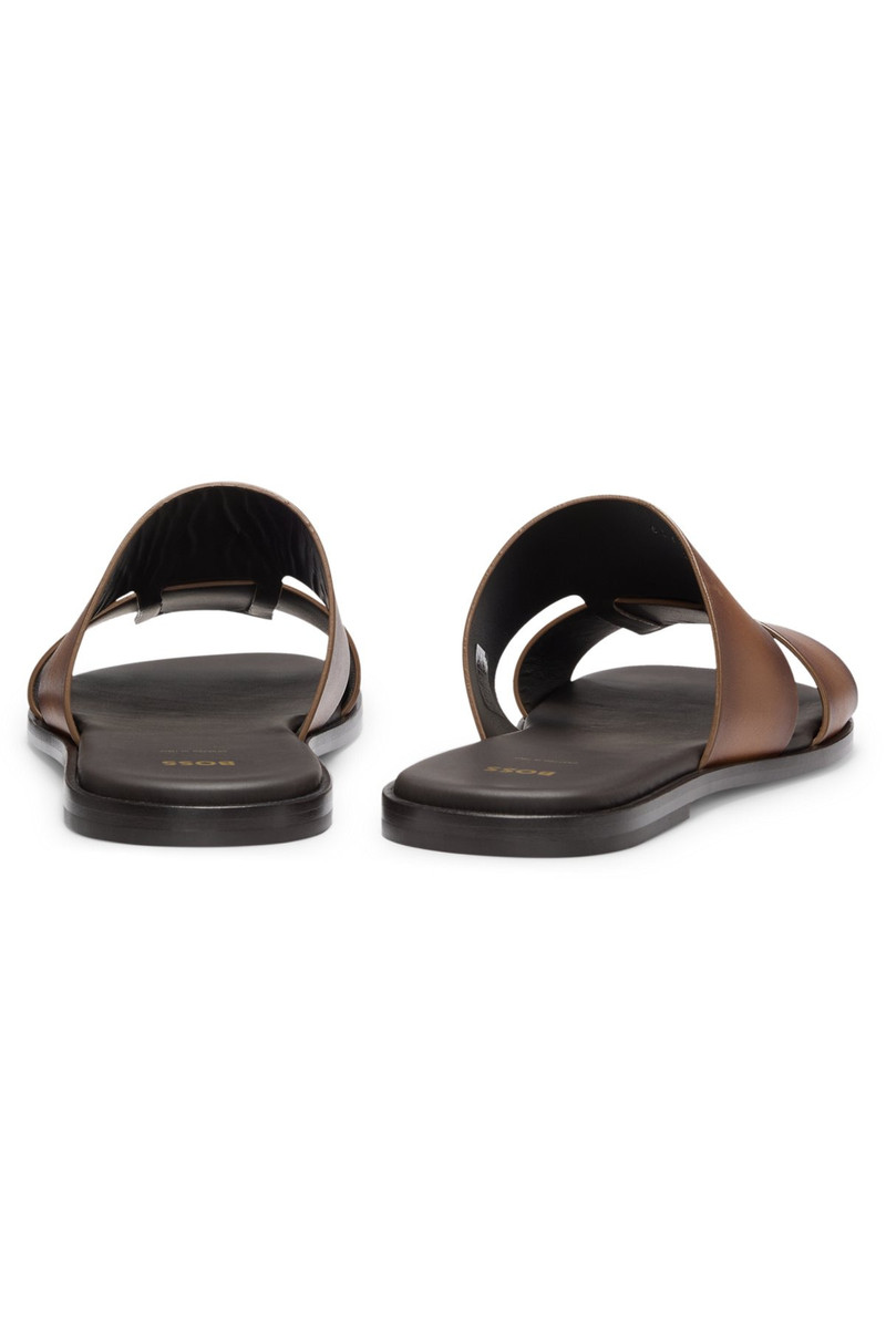 LEATHER SLIDES MADE IN ITALY 5