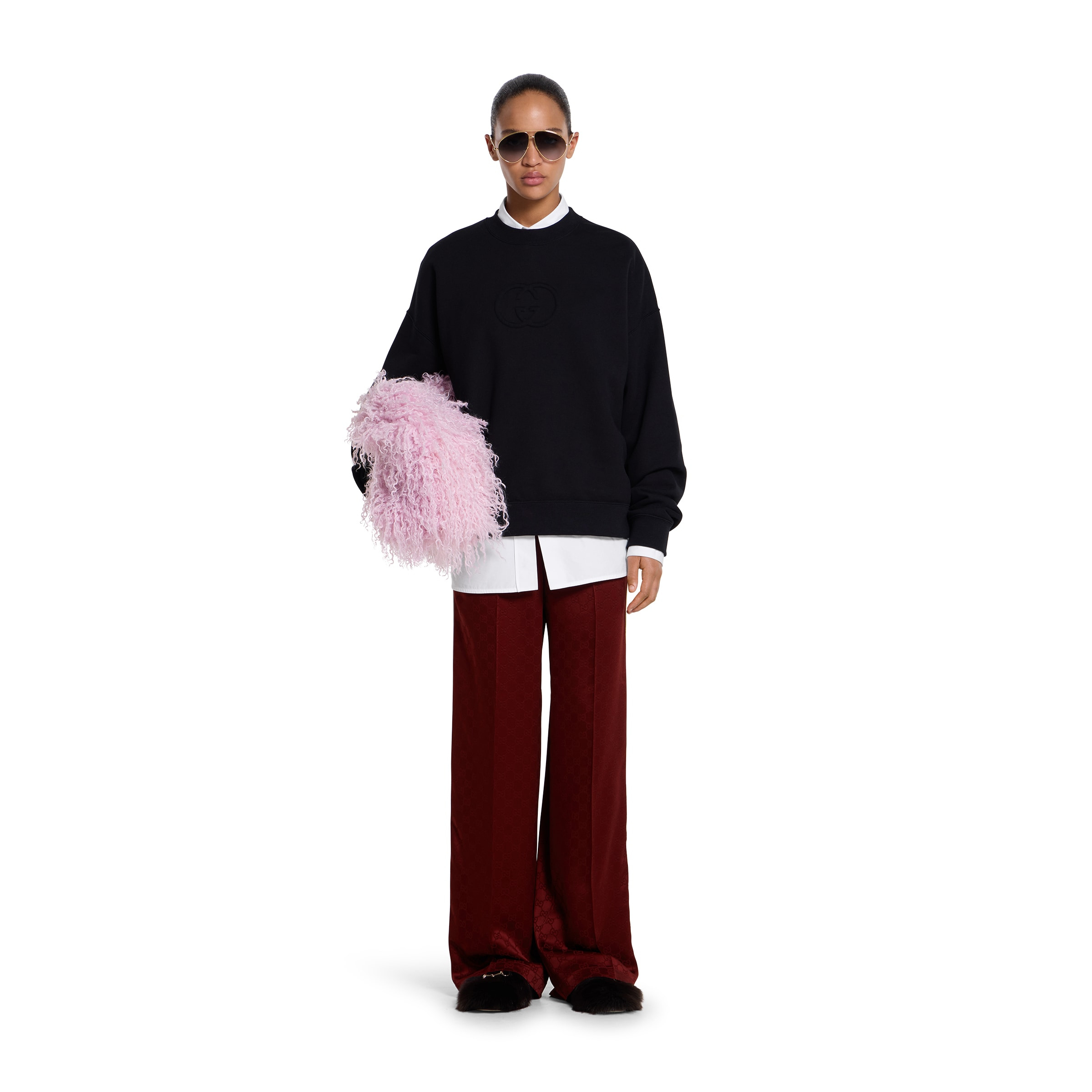 Brushed cotton jersey sweatshirt - 2