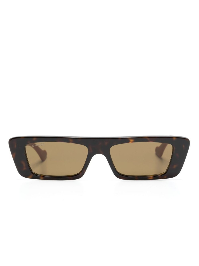 square-frame colour-block sunglasses 1