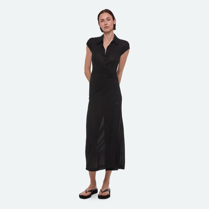 Helmut Lang SHORT SLEEVE TWISTED SHIRT DRESS outlook