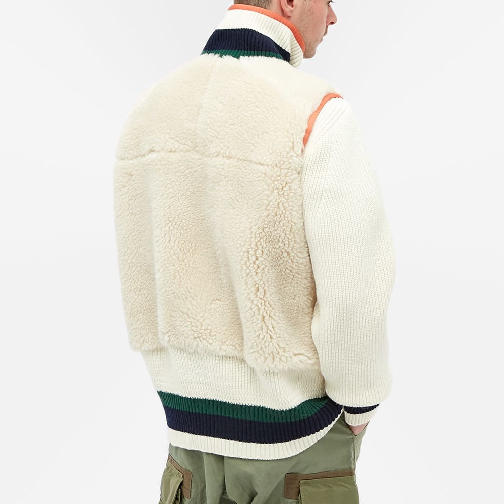 Sacai Faux Shearling Knit Jacket - 5