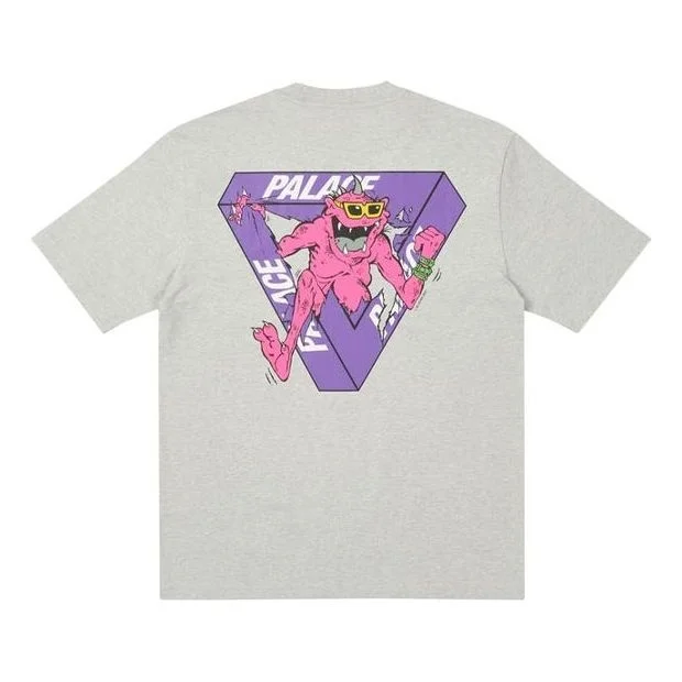PALACE x M-Zone 크로스오버 작은 Tri-Ferg 본 만화 짧은 소매 Unisex 회색 P20TS088 - 1