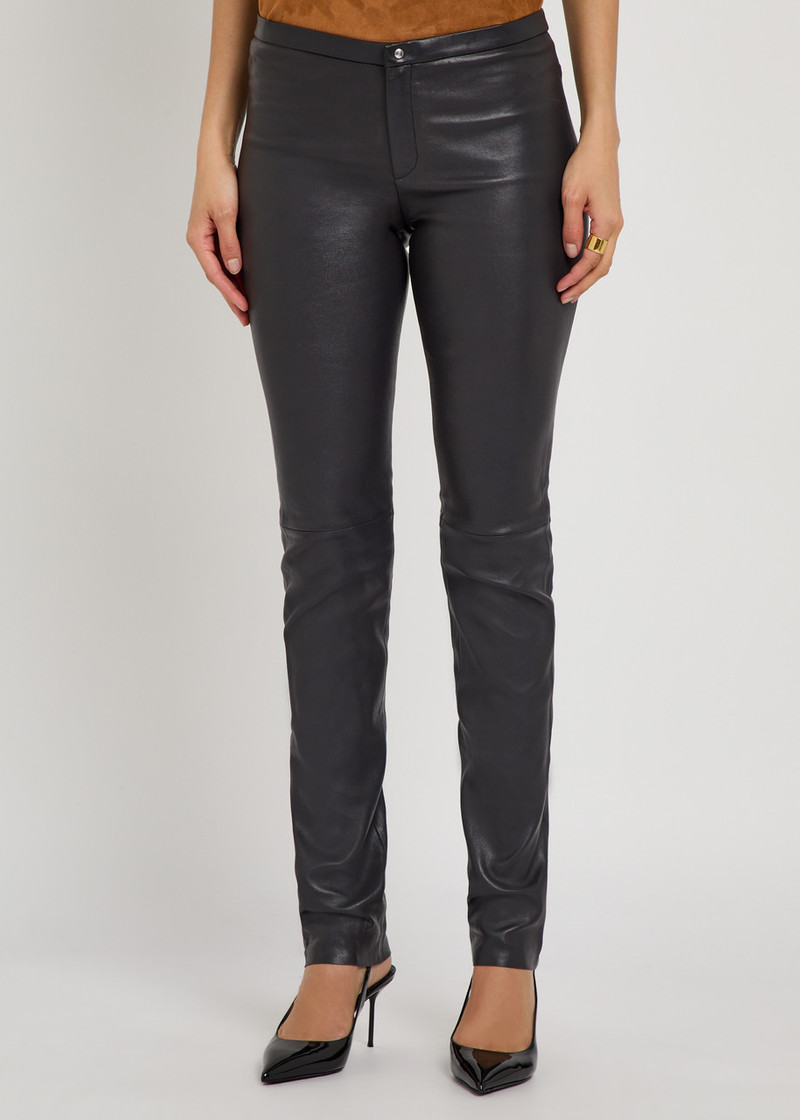 STOULS Stouls Newton Slim leg Leather Trousers outlook