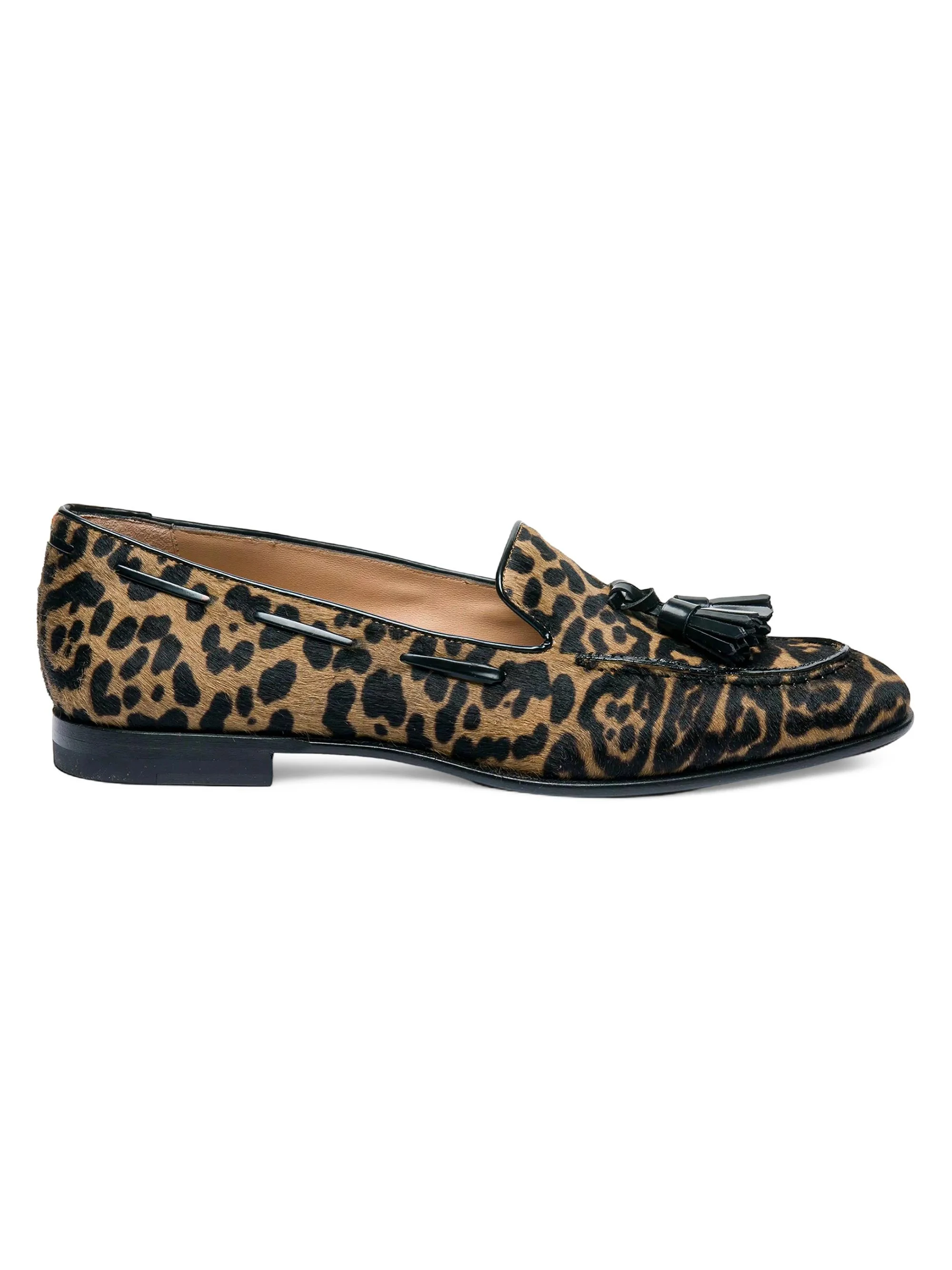 Women's Andrea Leopard-Print Calf Hair Loafers - Leopard - 1