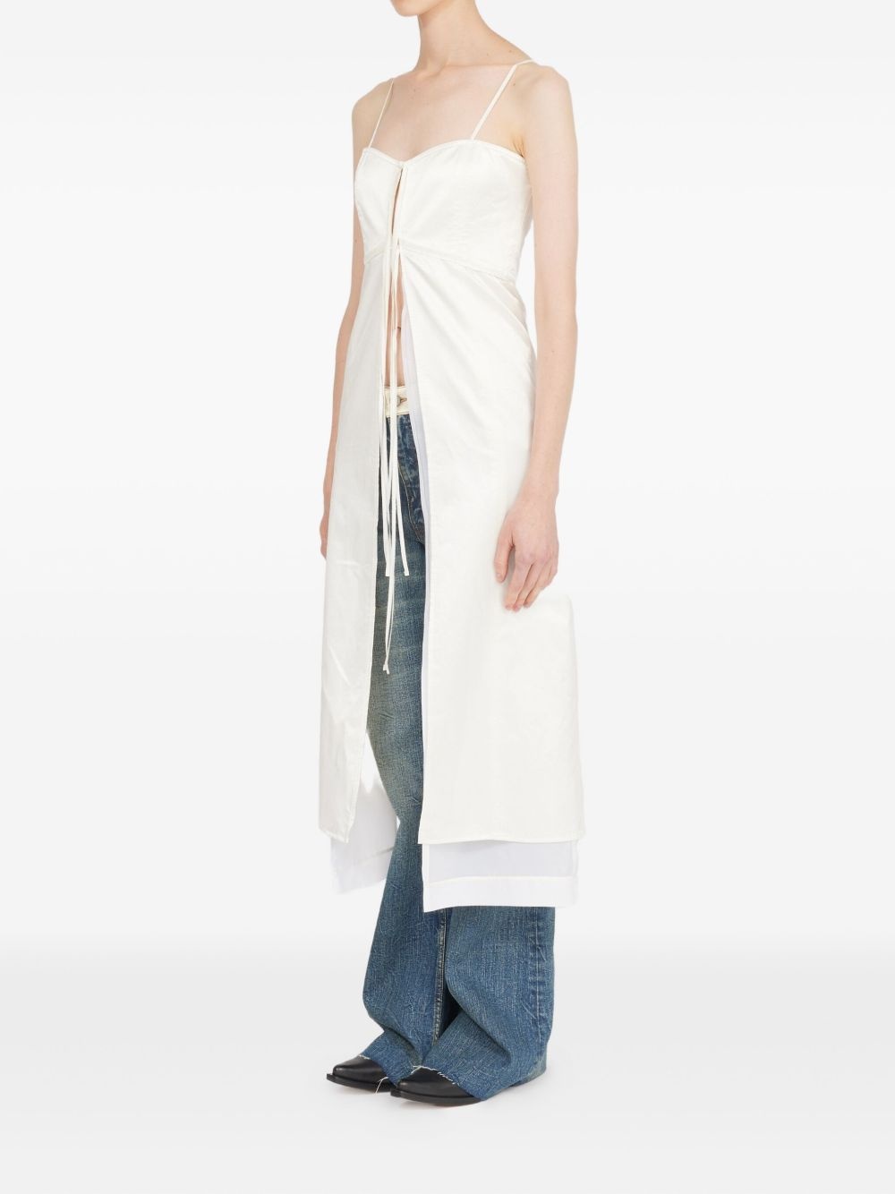 sleeveless midi dress - 4