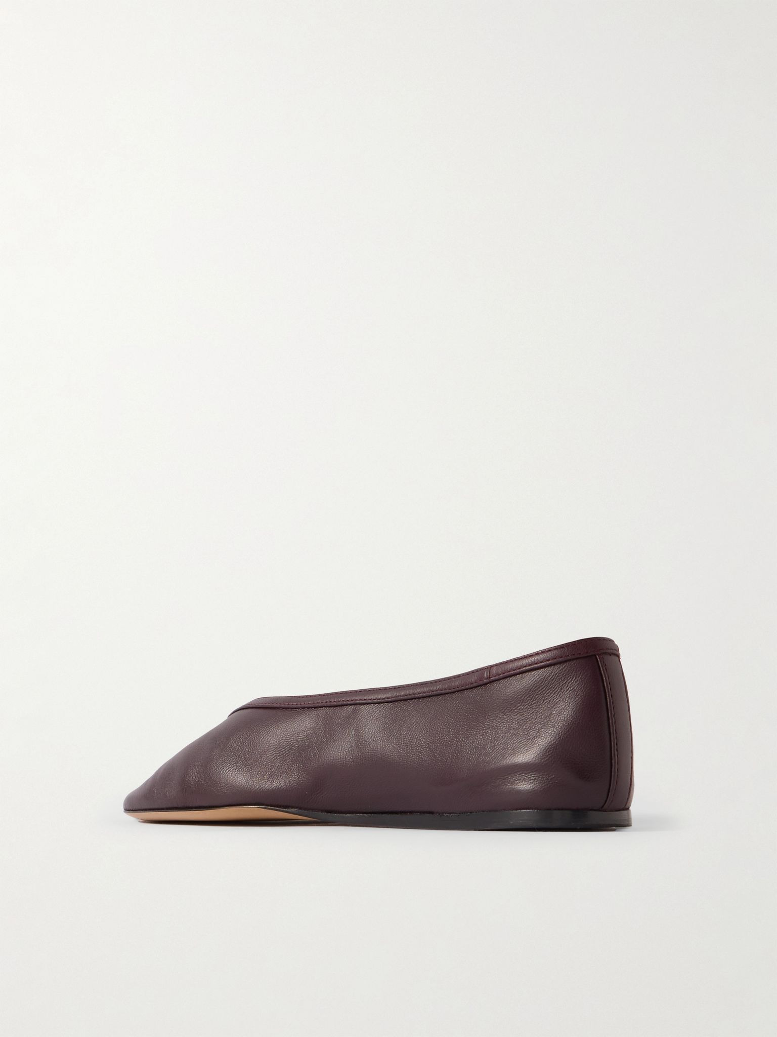 Luna leather ballet flats Burgundy - 3
