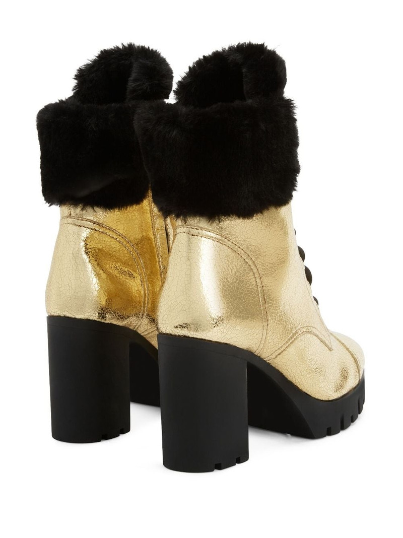 Moyra 90mm metallic-effect boots 3