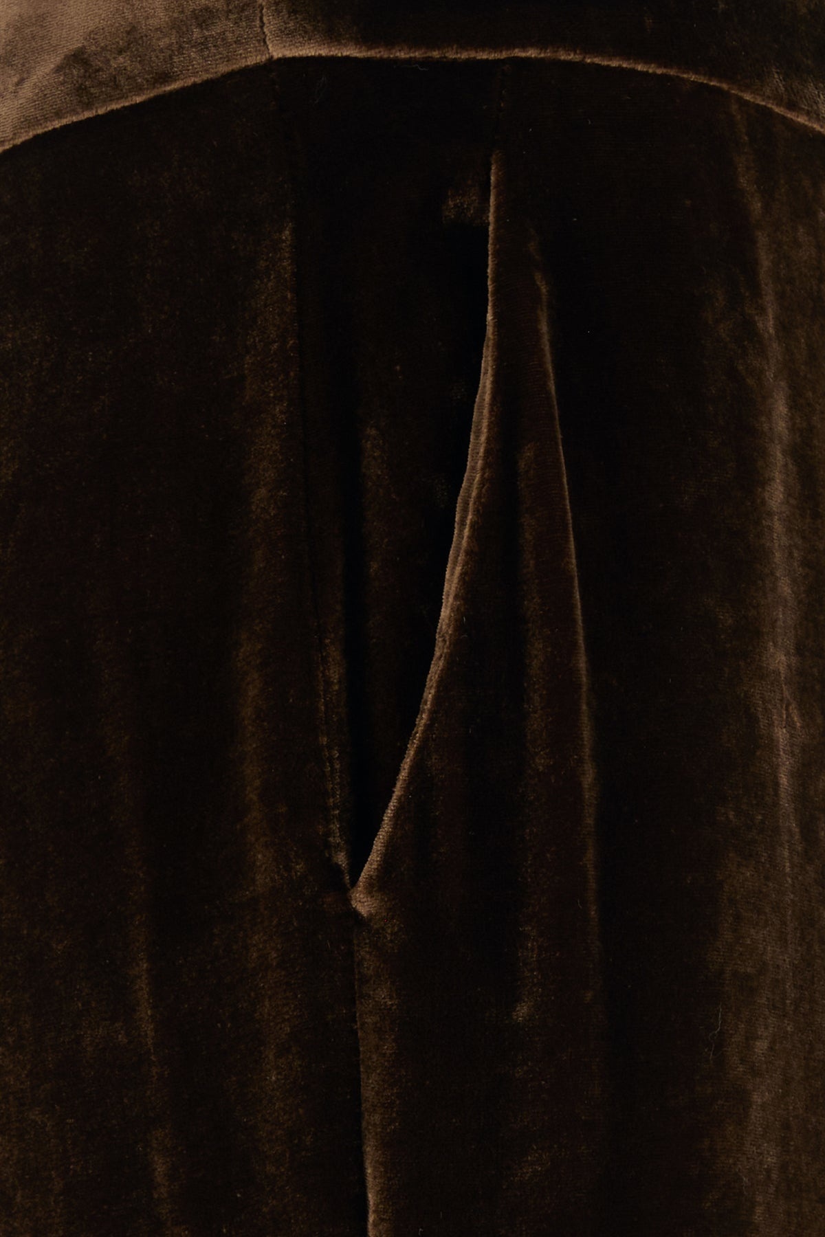 Brown velvet pant - 3