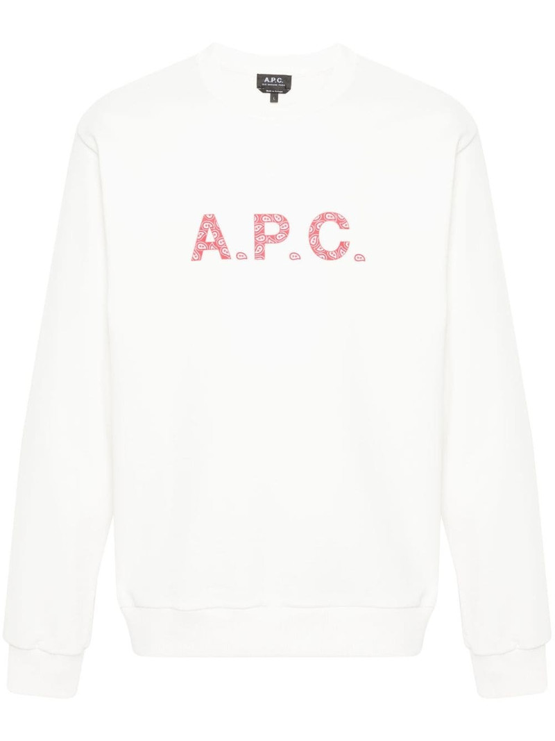 logo-print cotton sweatshirt 1